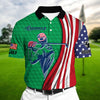 Max Corners Cool Golf Man US Multicolor Personalized 3D Golf Polo Shirt