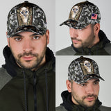 Maxcorners Personalized Deer Skull Hunting Camo Classic Cap HM25