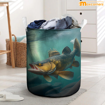 Maxcorners Bass Fishing All Over Printed Basket