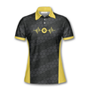Maxcorners Billiard Heartbeat Honeycomb Pattern For Women Personalized Name Shirt