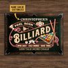 Maxcorners Personalized Pool Room Cold Drinks Good Times All Printed 3D Classic Metal Sign