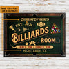 Maxcorners Personalized Billiards Rack 'Em Crack 'Em All Printed 3D Classic Metal Sign