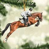 Maxcorners Personalized Equestrian Girl Ornament