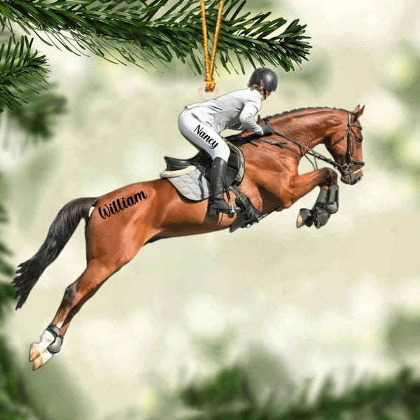 Maxcorners Personalized Equestrian Girl Ornament