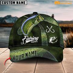 Maxcorners Personalized Largemouth Bass Fishing Classic Cap