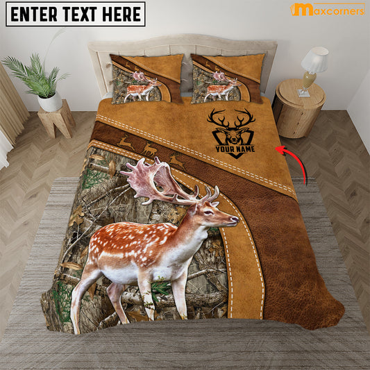 Maxcorners Personalized Fallow Deer Bedding Set