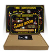 Maxcorners Personalized Game Room Good Friend Good Time All Printed 3D Classic Metal Sign