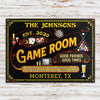 Maxcorners Personalized Game Room Good Friend Good Time All Printed 3D Classic Metal Sign