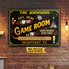 Maxcorners Personalized Game Room Good Friend Good Time All Printed 3D Classic Metal Sign