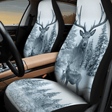 Maxcorners White Deer Hunting Car Seat Cover