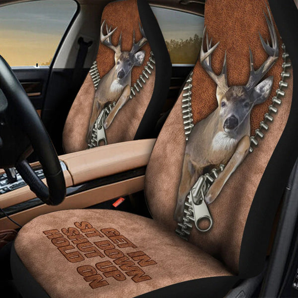 Maxcorners Deer Hunting 001 Car Seat Cover