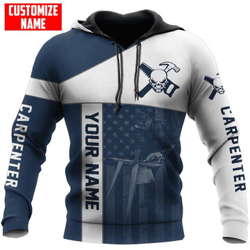 Maxcorners Personalize  Blue US Carpenter 3D All Over Printed HU120