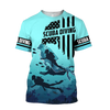 Maxcorners Scuba Diving America All Over Printed Shirt