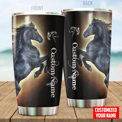 Maxcorners Custom Name Horse Stainless Steel Tumbler 02