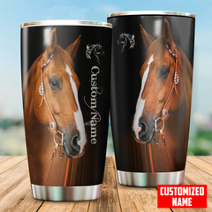 Maxcorners Custom Name Horse Stainless Steel Tumbler 04