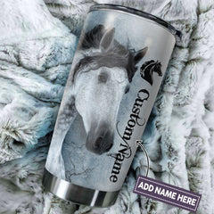 Maxcorners Custom Name Horse Stainless Steel Tumbler 01