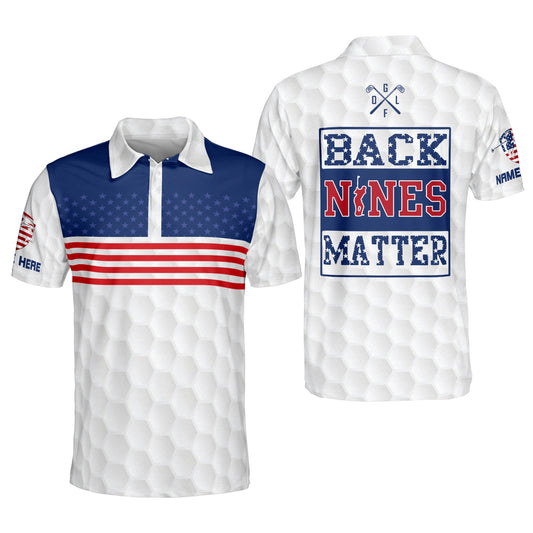 Maxcorners Golf Premium Back Nine Matter Personalized Name All Over Printed Shirt