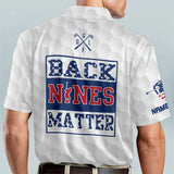 Maxcorners Golf Premium Back Nine Matter Personalized Name All Over Printed Shirt