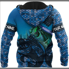 Maxcorners Custom Name Winter Bass Fishing