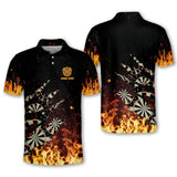Maxcorners Flame Dart Personalized Name 3D Shirt