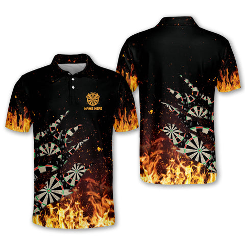 Maxcorners Flame Dart Personalized Name 3D Shirt