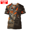 Maxcorners Deer Hunting Personalized Name 3D Over Printed Hoodie