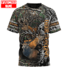 Maxcorners Deer Hunting Personalized Name 3D Over Printed Hoodie