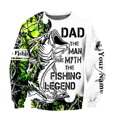 Maxcorners Custom Name Dad Bass Fishing Tattoo