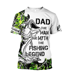 Maxcorners Custom Name Dad Bass Fishing Tattoo