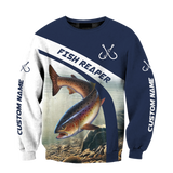 Maxcorners Custom Name Orange Trout-Salmon Fishing Design