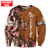 Maxcorners Country Girl Personalized Name 3D Over Printed Hoodie