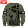 Maxcorners Customized Name Hunting 4 3D Design All Over Printed