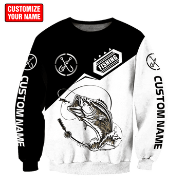 Maxcorners Personalized Name Bass Fishing Realtree 3D Shirt