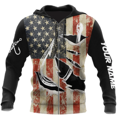 Maxcorners Custom Name Hooked On Fishing America