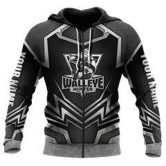 Maxcorners Custom name Black Walleye Hunter