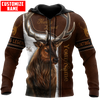 Maxcorners Customized Name Hunting Legend 3D Design All Over Printed