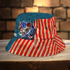 Maxcorners Fishing Flag Personalized Name 3D Over Printed Bucket Hat