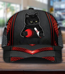 Maxcorners Cat Classic Personalized Name 3D Cap