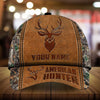 Max Corners American Hunter Leather Pattern 3D Multicolor Personalized Cap