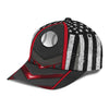 Maxcorners Tennis Red USA Flag All Over Printed Cap