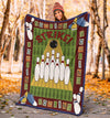 Maxcorners Bowling Strike Customized Name Blanket