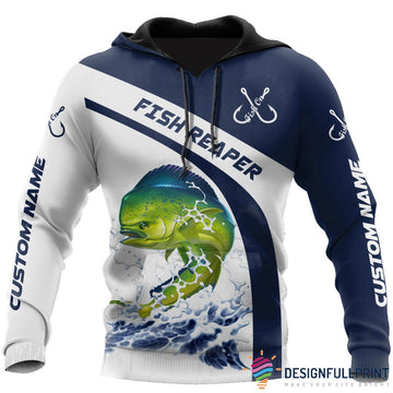 Maxcorners Mahimahi Fishing Personalized Name 3D Shirt