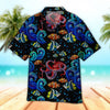 Maxcorners Unisex Octopus Sea Wave Tropical Fishes Hawaiian Shirt