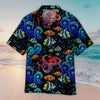 Maxcorners Unisex Octopus Sea Wave Tropical Fishes Hawaiian Shirt