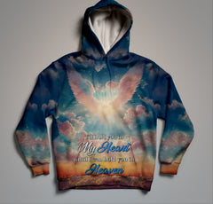 Maxcorners Custom Photo Memorial A Big Piece Of My Heart Lives In Heaven Shirt