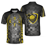 Max Corners Checker Pattern Racing 3D Custom Polo Shirt