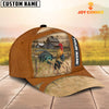 Maxcorners Rooster Customized Name Brown Cap