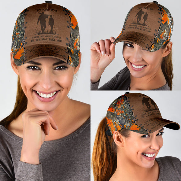 Maxcorners Hunting To My Son Classic Cap
