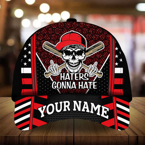 Max Corners Red Baseball Hater Gonna Hate Custom 3D Cap