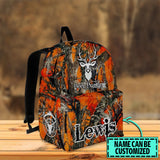 Maxcorners Deer Hunting Full Camo Name Personalized Backpack